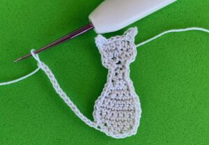 Crochet small cat 2 ply chain for tail