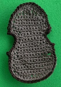 Crochet violin 2 ply contrast row