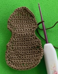 Crochet violin 2 ply joining for contrast row