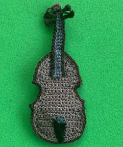 Crochet violin 2 ply violin with tail piece