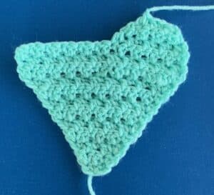 Crochet large heart first side