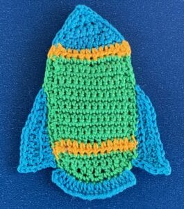 Crochet rocket 2 ply rocket bottom