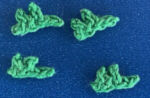 Crochet house 2 ply greenery