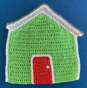 Crochet house 2 ply house with door