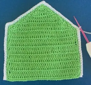 Crochet house 2 ply joining for roof first part