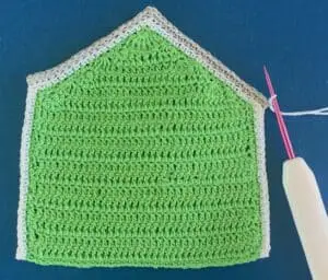 Crochet house 2 ply joining for roof second part