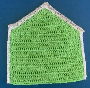 Crochet house 2 ply roof first part