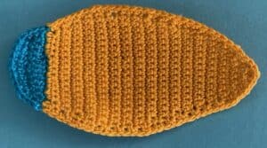 Crochet submarine 2 ply body neatened