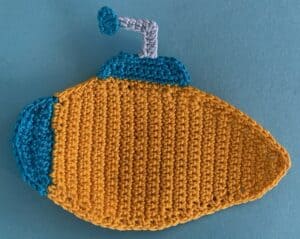 Crochet submarine 2 ply periscope end