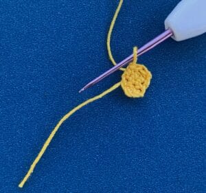 Crochet small bee 2 ply body