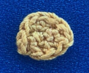 Crochet small bee 2 ply head neatened