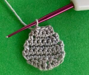 Crochet rabbit 2 ply head