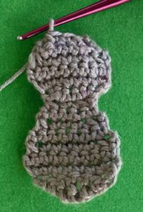 Crochet rabbit 2 ply head and body