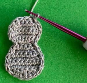 Crochet rabbit 2 ply head and body neatened