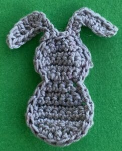 Crochet rabbit 2 ply head and body with ears