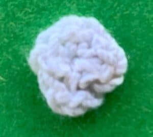 Crochet rabbit 2 ply tail
