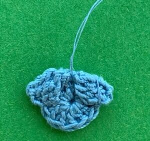 Crochet tiny teddy bear 2 ply body with arms