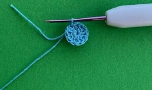 Crochet tiny teddy bear 2 ply head