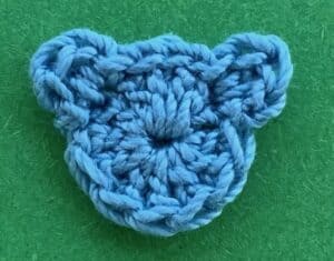 Crochet tiny teddy bear 2 ply head with ears