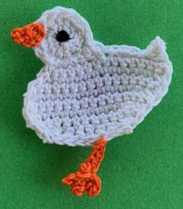 Crochet duck 2 ply duck with beak