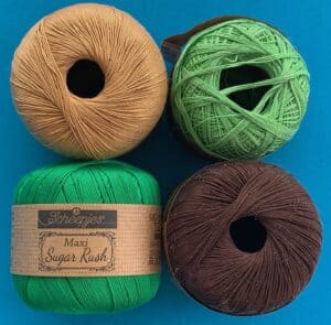 Crochet snail 2 ply cotton
