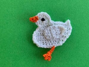 Finished crochet duck pattern 2 ply landscape