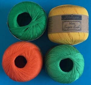 Crochet daffodil 2 ply cotton