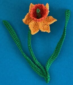 Crochet daffodil 2 ply daffodil with centre
