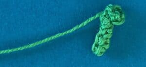 Crochet daffodil 2 ply stamen with end