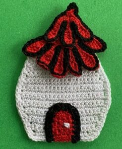 Crochet small house 2 ply house with door