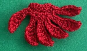 Crochet small house 2 ply roof bottom