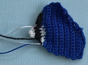 Crochet fish 2 ply body