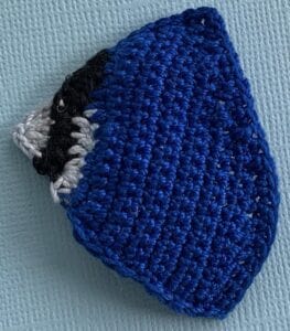 Crochet fish 2 ply body neatened