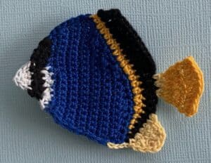 Crochet fish 2 ply tail