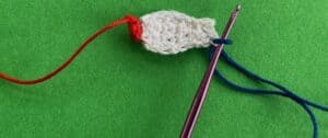 Crochet swallow 2 ply joining for tail