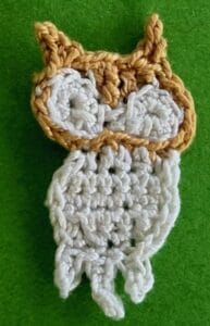 Crochet small owl 2 ply body neatened