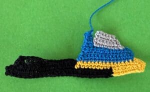 Crochet dump truck 2 ply back