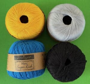 Crochet dump truck 2 ply cotton