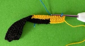 Crochet dump truck 2 ply joining for cab