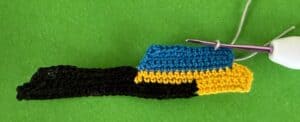 Crochet dump truck 2 ply joining for window