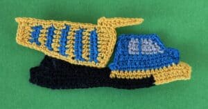 Crochet dump truck 2 ply truck with dump bed