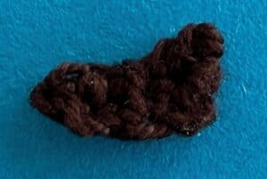 Crochet kookaburra 2 ply eye area