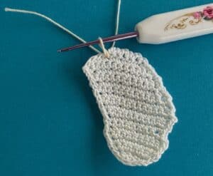 Crochet kookaburra 2 ply joining for first tail piece