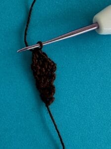 Crochet kookaburra 2 ply wing