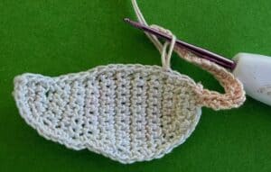 Crochet rat 2 ply joining for back leg