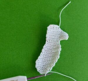 Crochet dalmatian pup 2 ply body