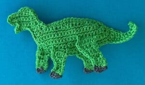 Crochet dinosaur stegosaurus 2 ply hooves
