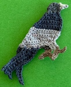 Crochet pigeon 2 ply beak