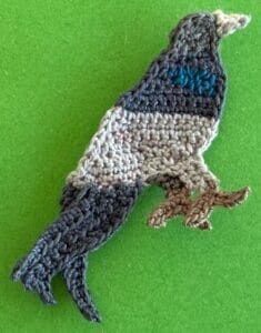 Crochet pigeon 2 ply breast feathers