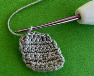 Crochet pigeon 2 ply first wing part